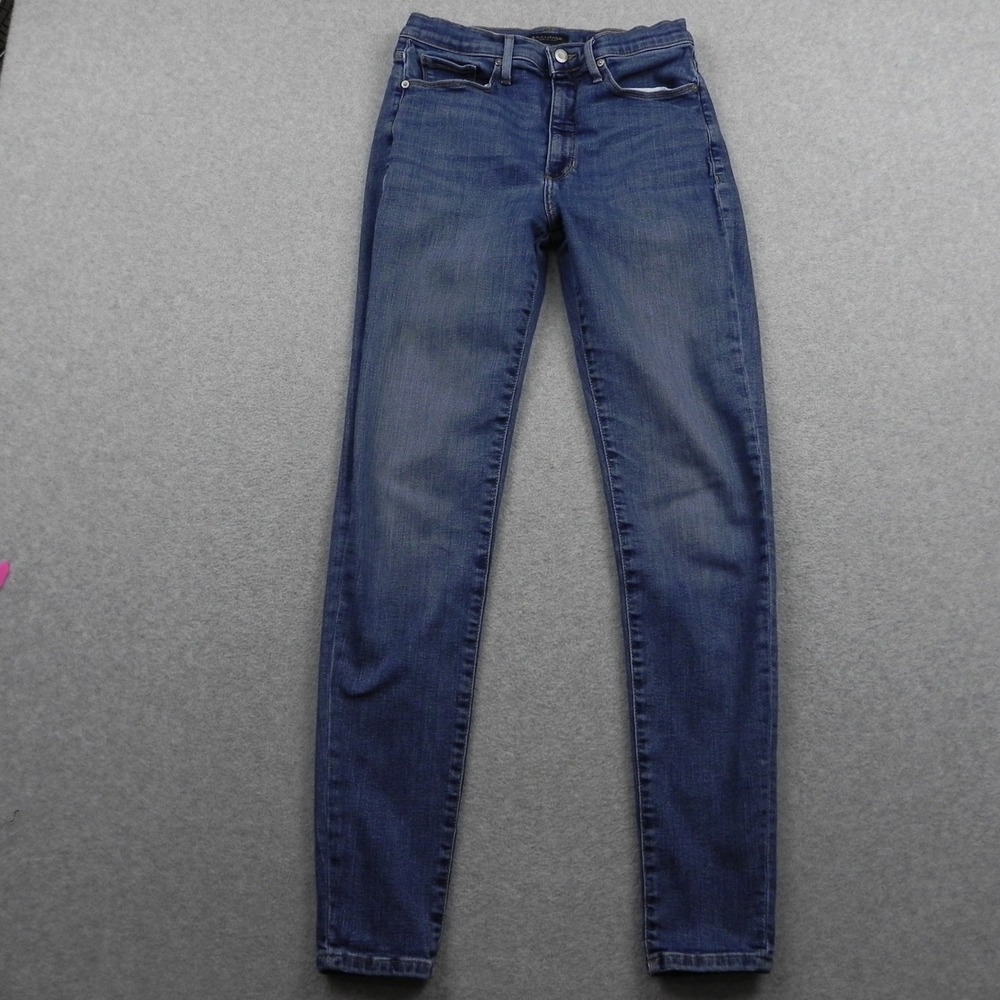 Banana Republic Jeans Womens 28L High-Rise Skinny Premium Denim Blue Stretch